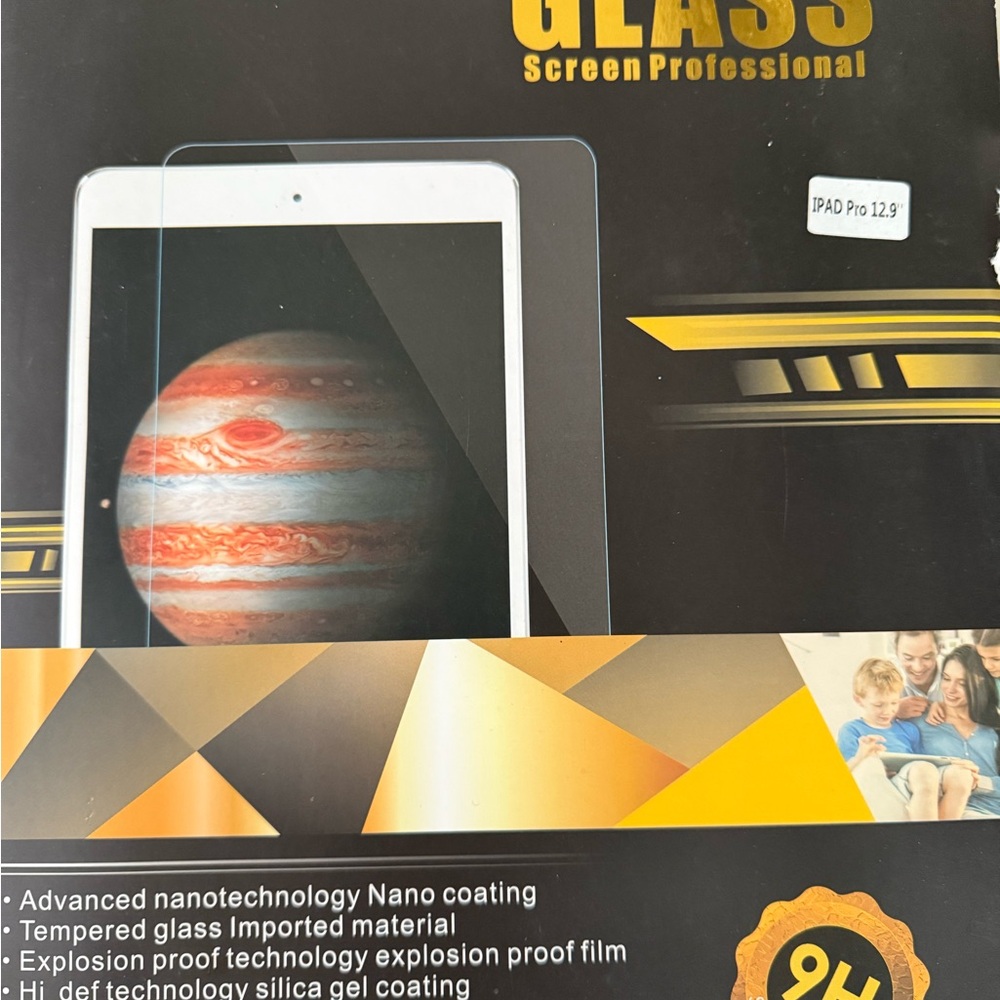 Tempered Glass Screen Protector 9H Hardness for Tablets for iPad Pro 12.9in